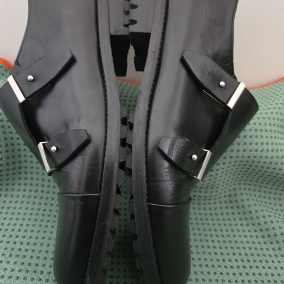 Balenciaga Men\'s Black Double Monk Strap Oxfords main image 12